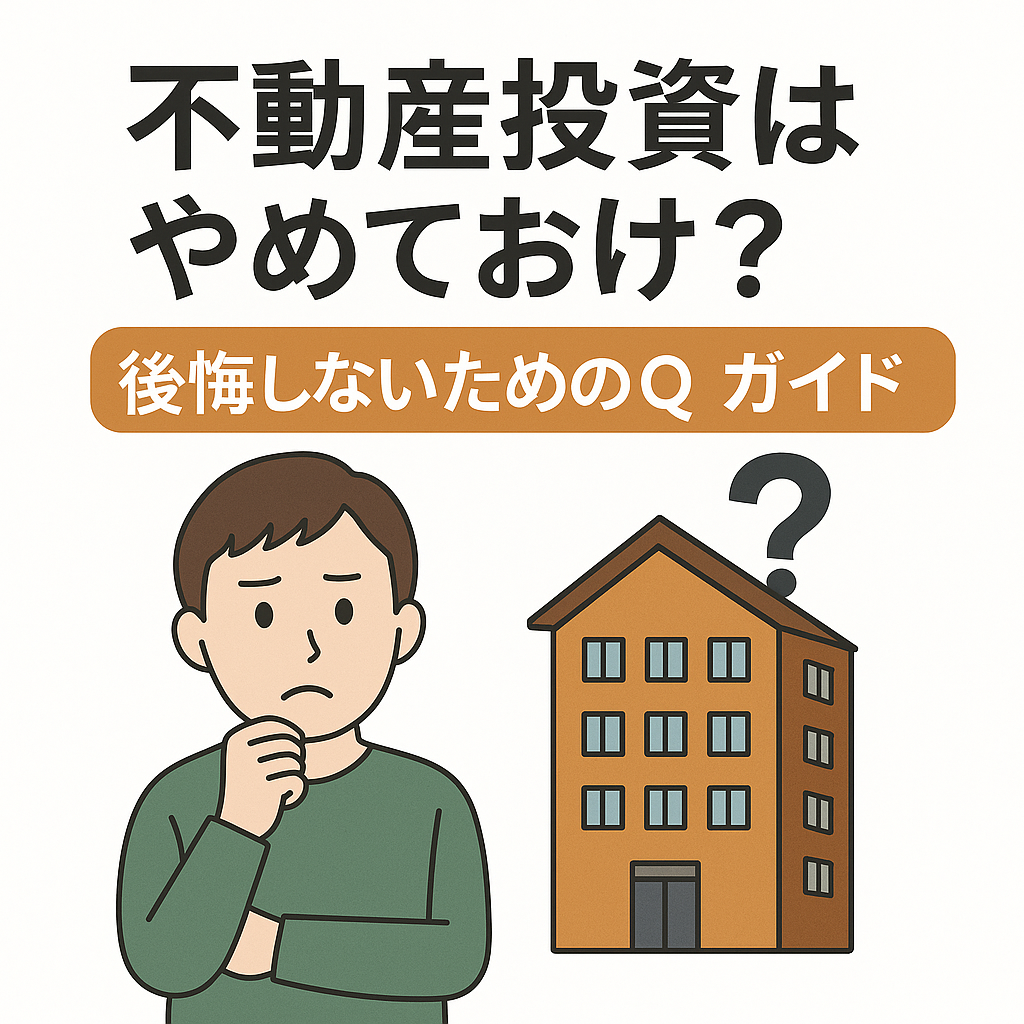 不動産投資はやめておけ？