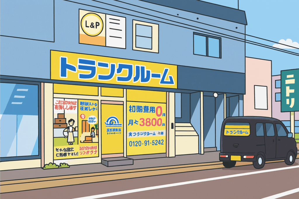 トランクルームの店舗プラスルーム