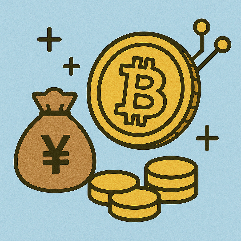 仮想通貨のイラスト