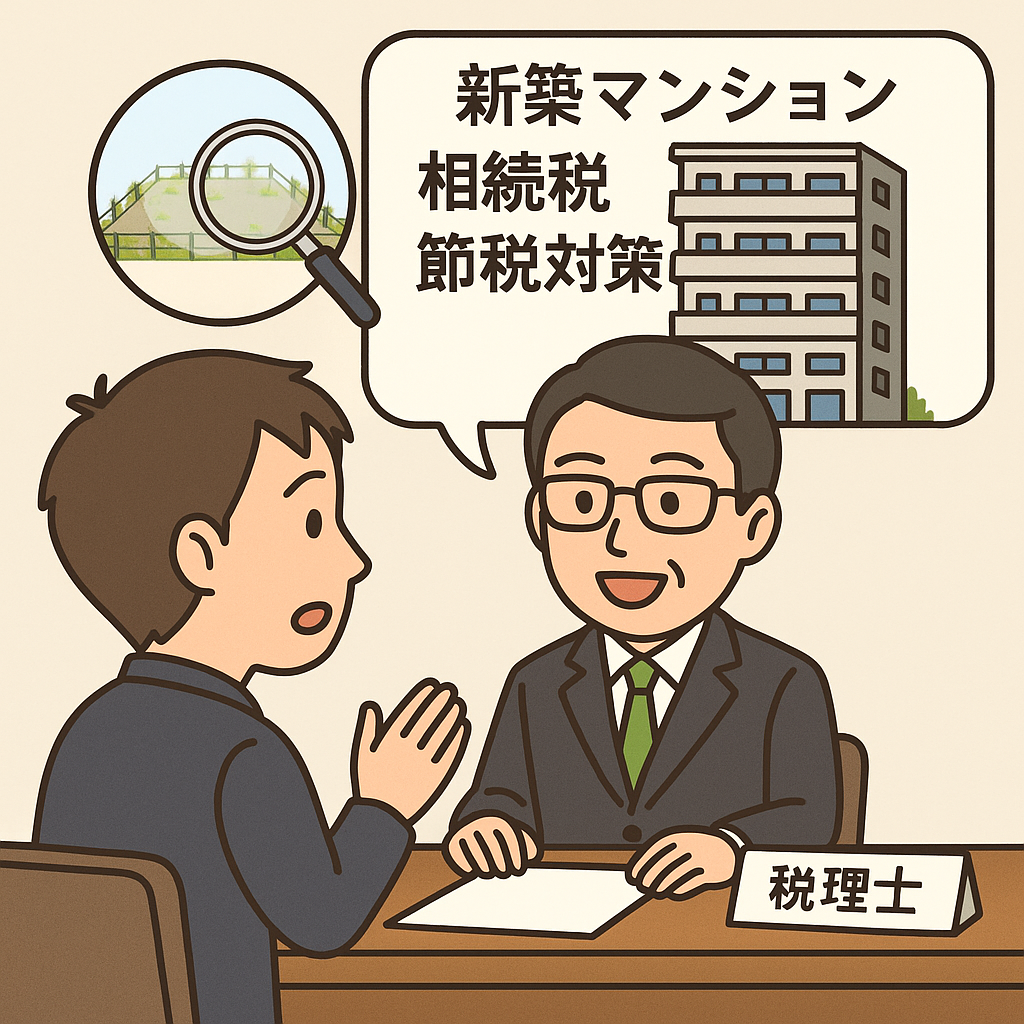新築マンション相続税節税税理士に相談
