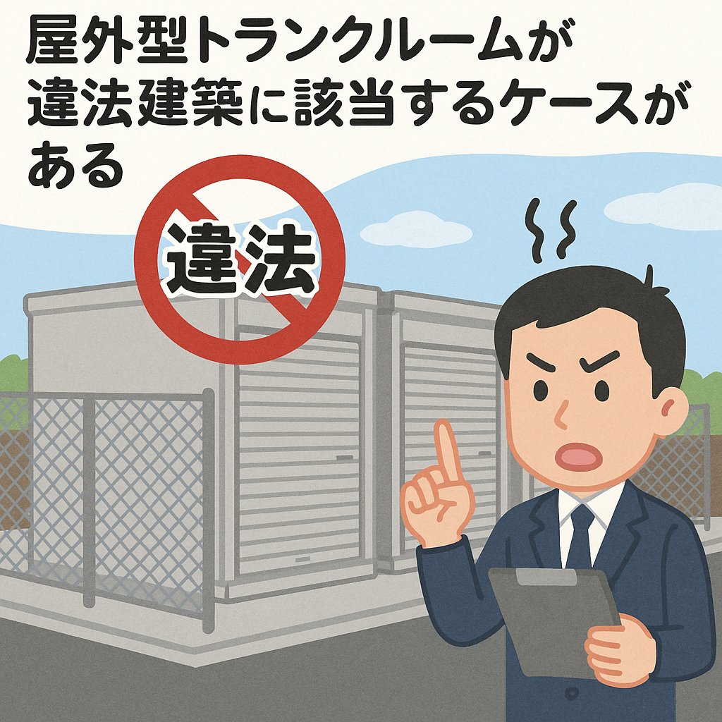 屋外型トランクルームが違法建築になるケースも