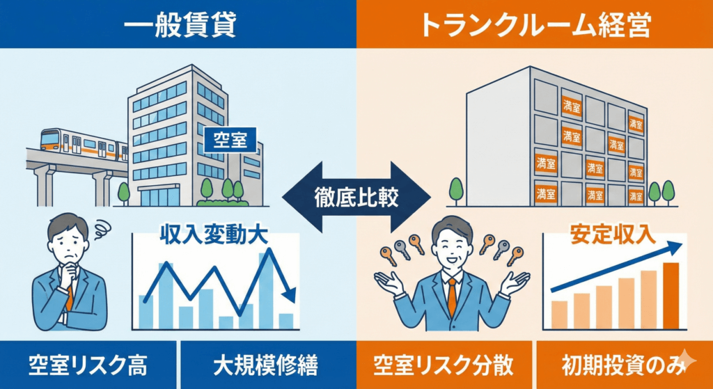 不動産投資とトランクルーム投資