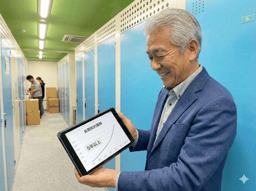 トランクルームは一度契約すると長期になる