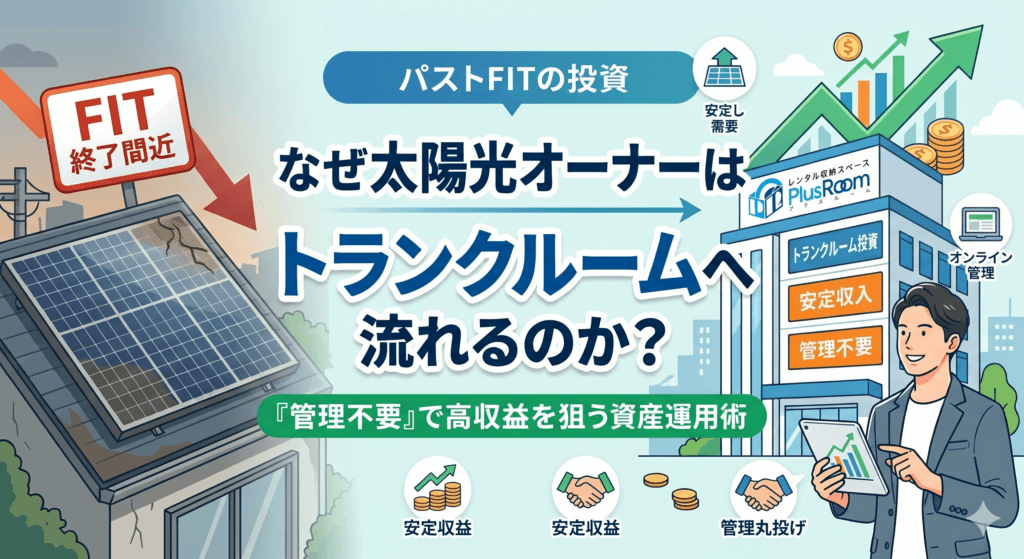 太陽光オーナーがトランクルームにはまる理由