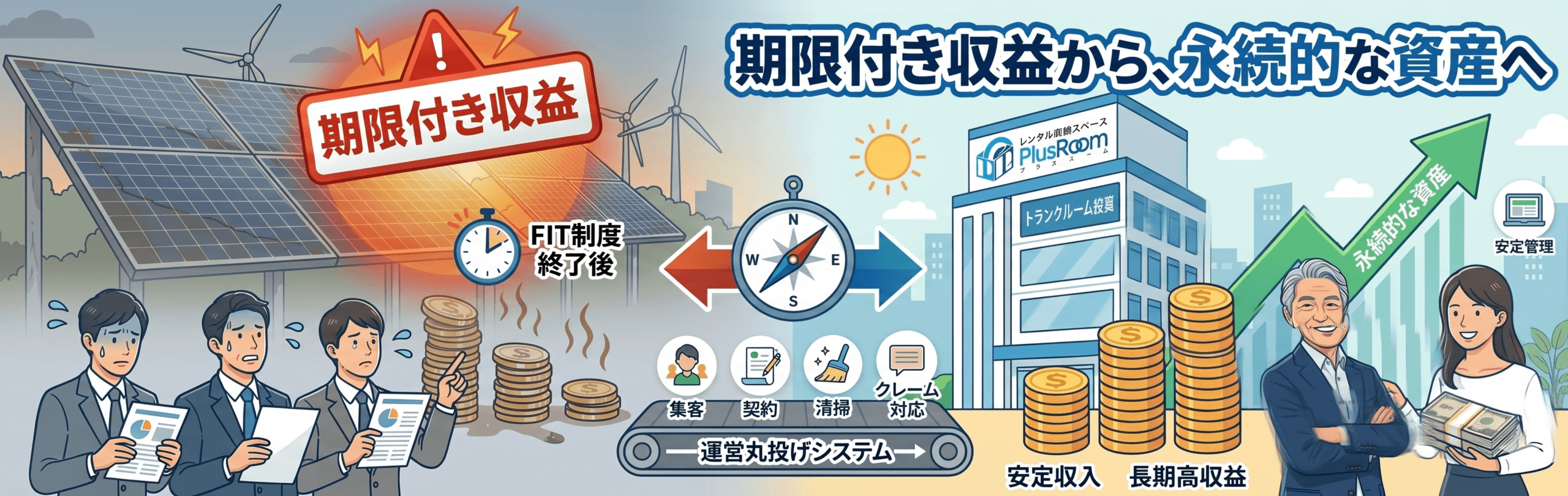 期限付き収益から永続的資産へ