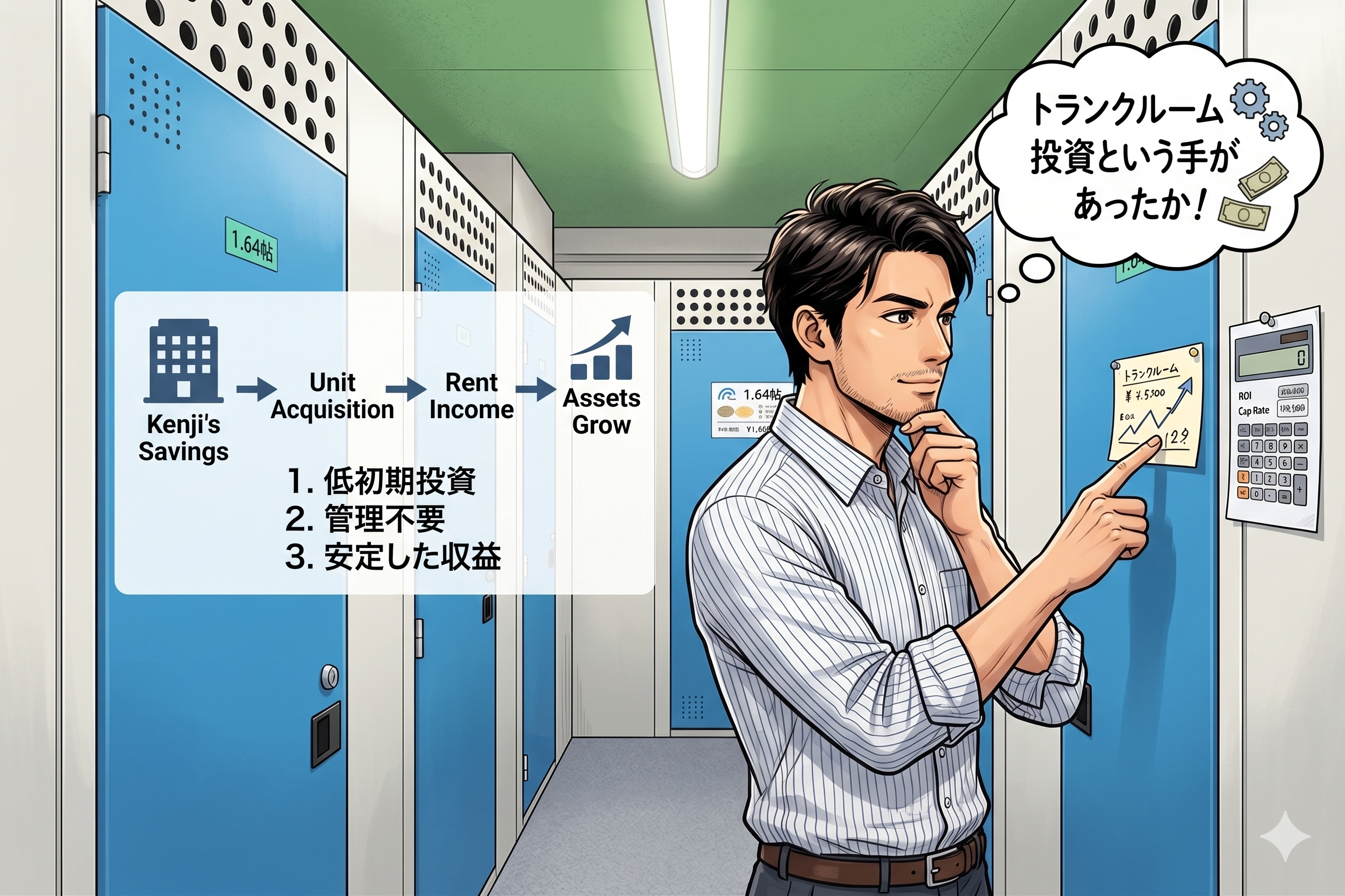 トランクルーム投資があった