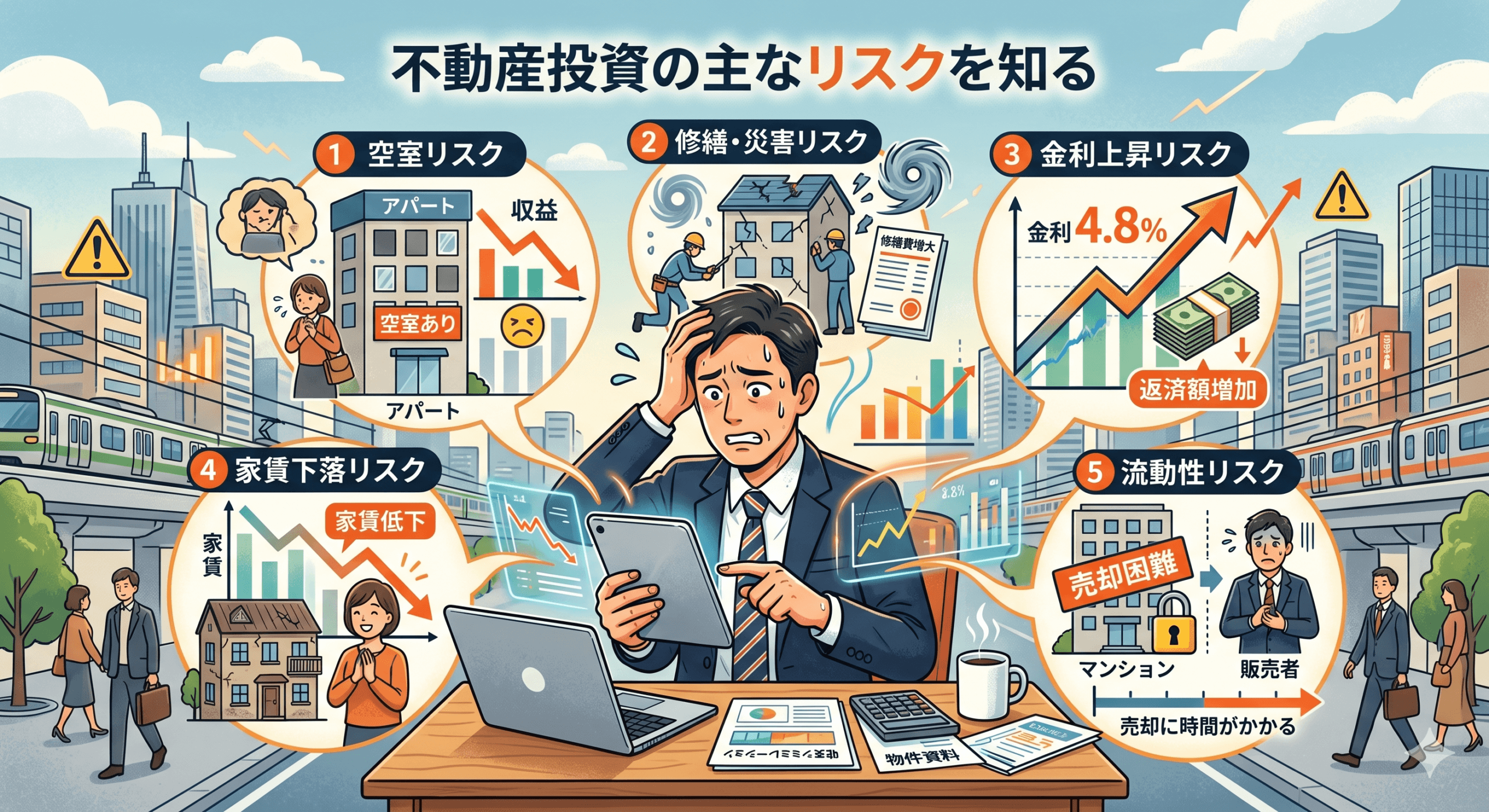 不動産投資のリスク