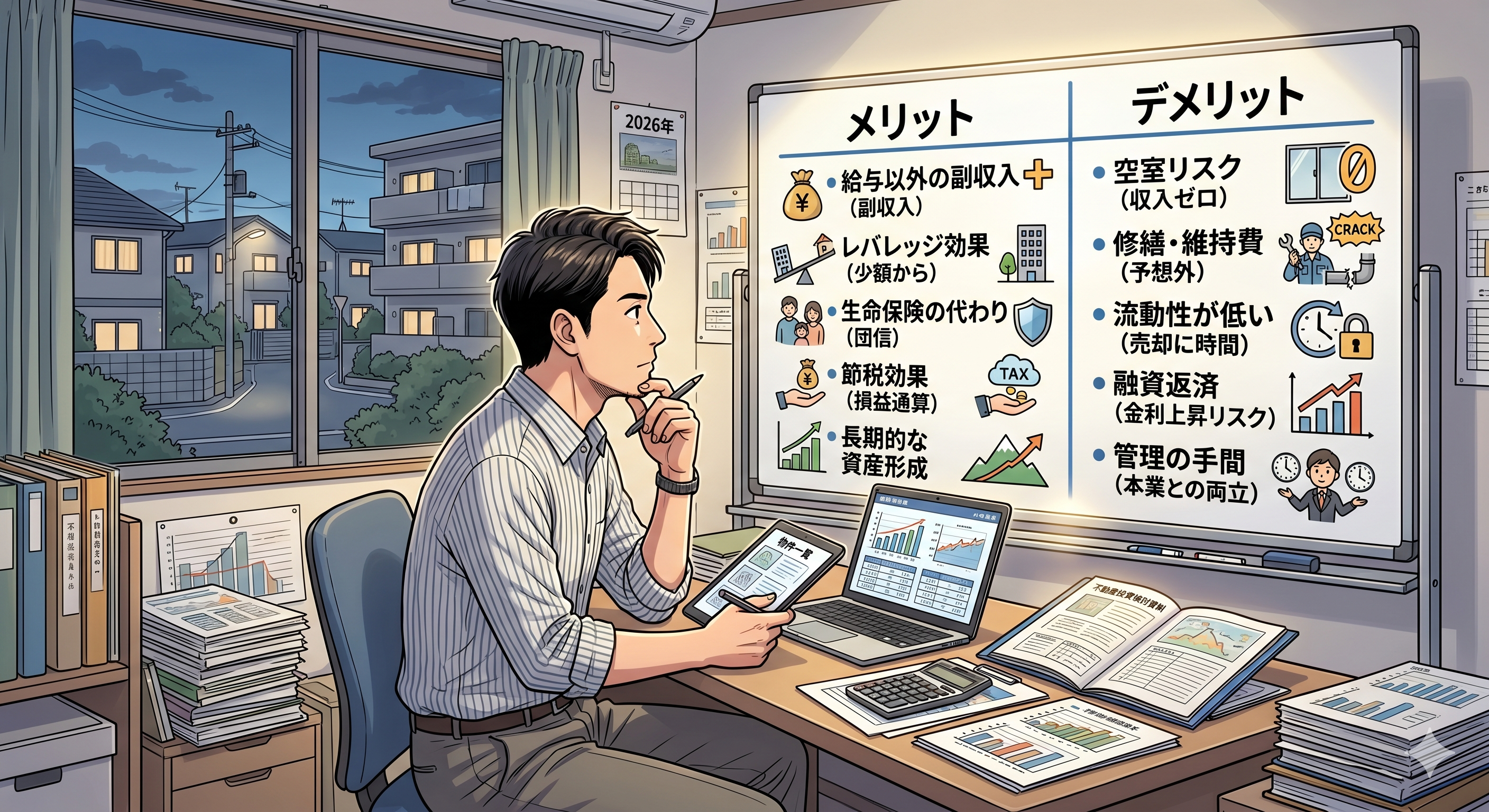 不動産投資のメリットとデメリット