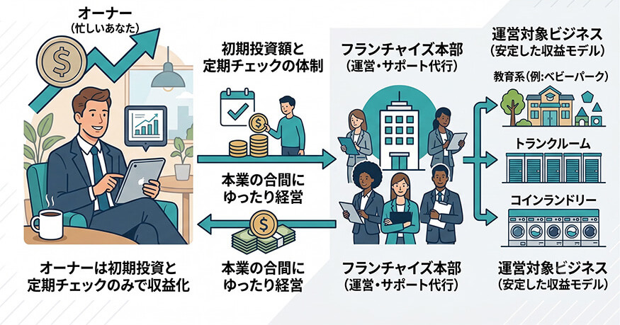 運営が委託できる投資型フランチャイズ